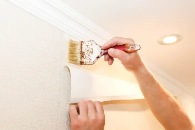 Pose de papier peint au Grand-Serre — revêtements muraux et toiles de verre